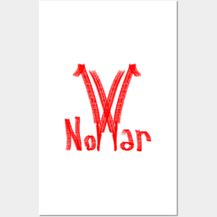 no war in silhouette, peace themed graphic design, Posters and Art